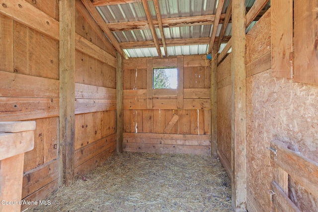 view of horse barn