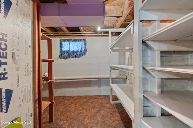 view of storage