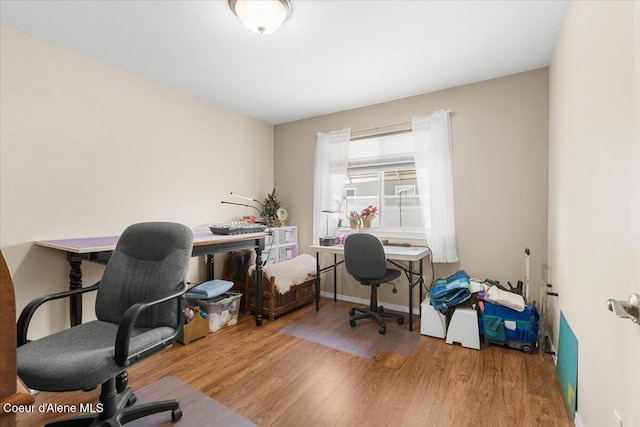 8514 W Grand Teton St, Rathdrum, ID 83858 - home office featuring wood finished floors