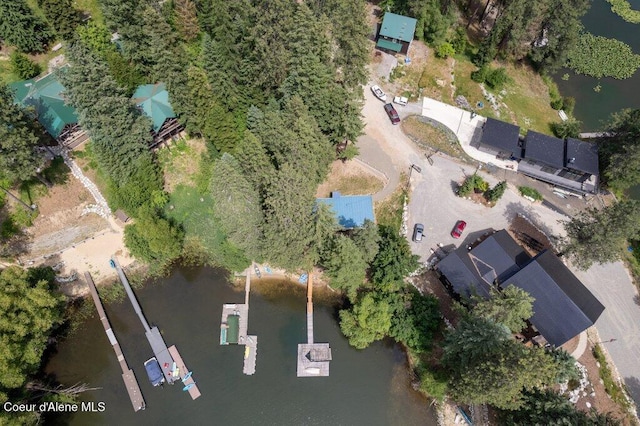 14314 N Waters Edge Ct, Hayden, ID 83835 - aerial overview of property's location with a nearby body of water
