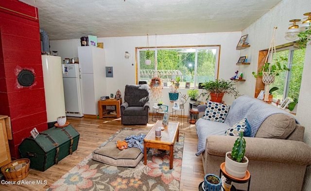 2884 Morris Rd, Naples, ID 83847 - living area with wood finished floors