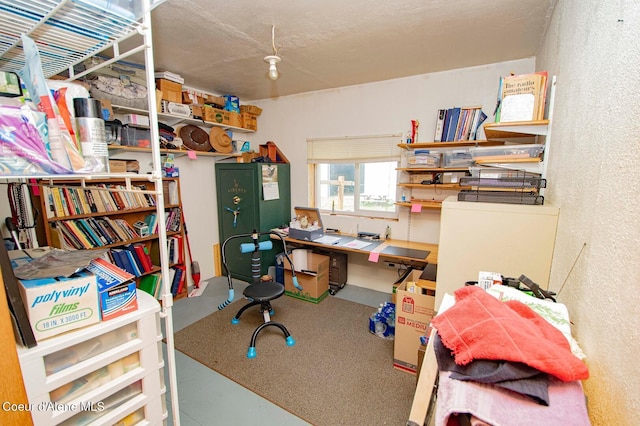 2884 Morris Rd, Naples, ID 83847 - home office featuring a textured wall