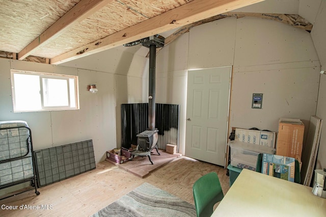 2884 Morris Rd, Naples, ID 83847 - living area featuring a wood stove