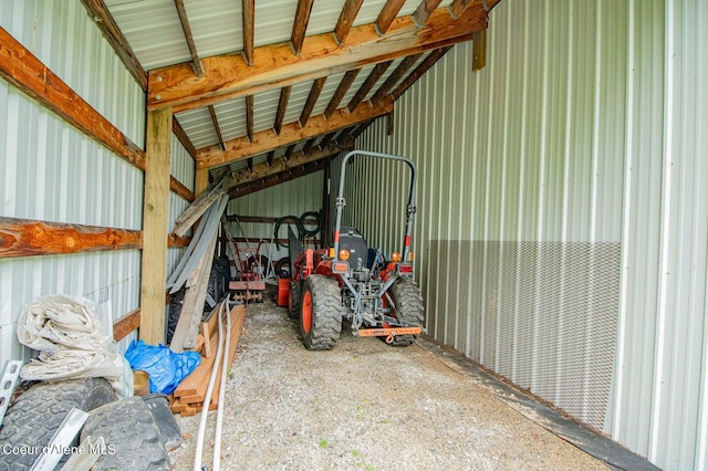 2884 Morris Rd, Naples, ID 83847 - garage featuring metal wall