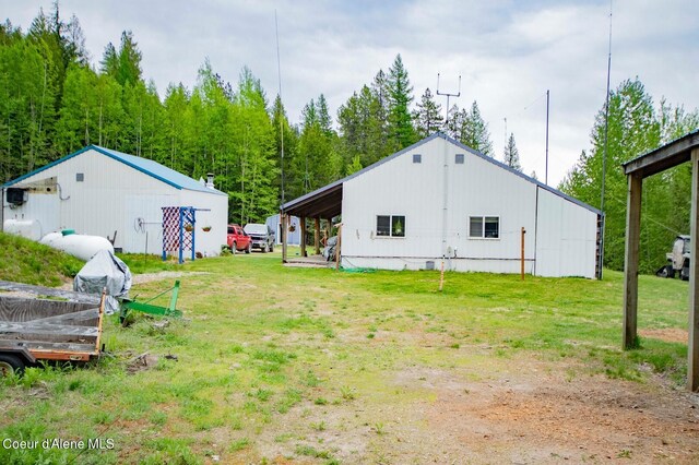 2884 Morris Rd, Naples, ID 83847 - view of yard with an outbuilding and a pole building