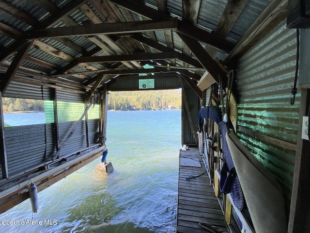dock with a water view