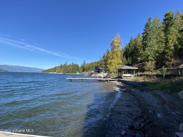 water view featuring mountains