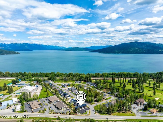 50 Carnelian Ave Unit 203, Ponderay, ID 83852 - bird's eye view with a water and mountain view
