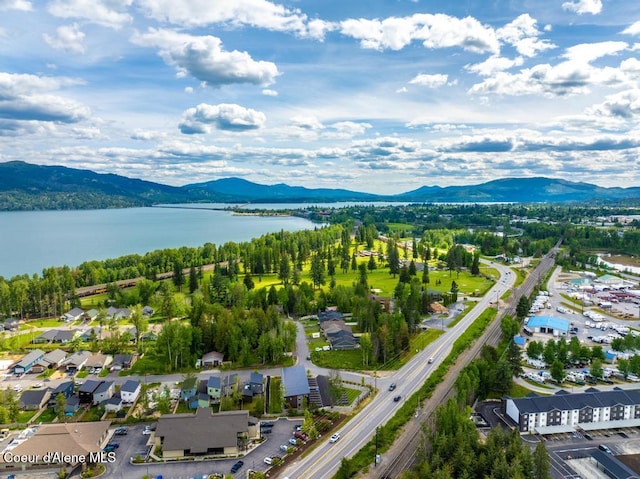 50 Carnelian Ave Unit 203, Ponderay, ID 83852 - birds eye view of property featuring a water and mountain view