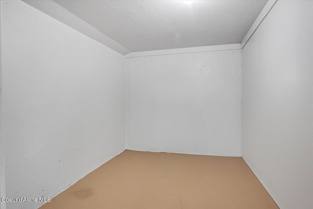 view of spare room