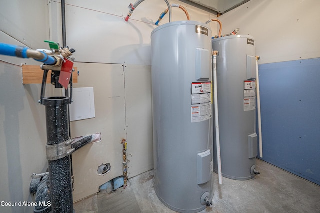 utilities featuring electric water heater