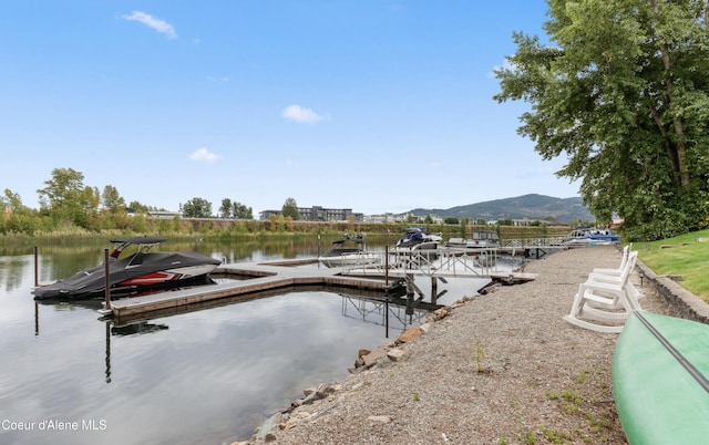 720 N 3rd Ave Unit 12, Sandpoint, ID 83864 - dock area with a water and mountain view