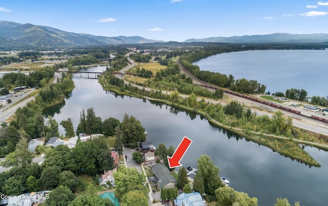 720 N 3rd Ave Unit 12, Sandpoint, ID 83864 - aerial view of a water and mountain view