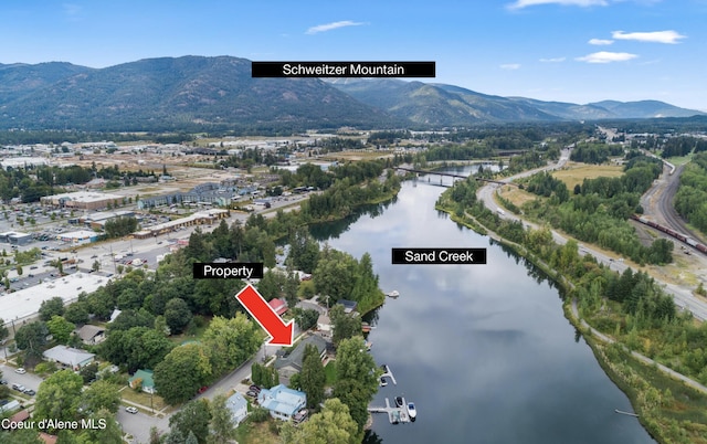 720 N 3rd Ave Unit 12, Sandpoint, ID 83864 - view of property location with a water and mountain view