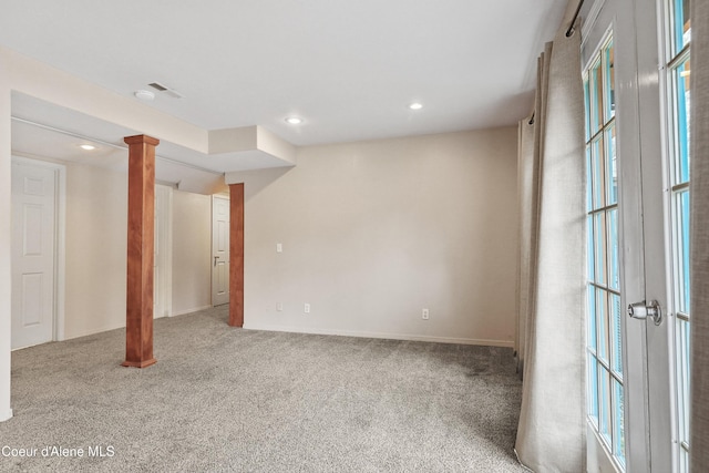 956 N Armstrong Dr, Coeur Dalene, ID 83814 - below grade area with carpet and recessed lighting