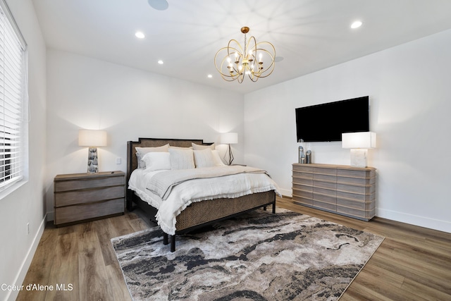 3132 N Atlas Rd, Coeur Dalene, ID 83814 - bedroom featuring recessed lighting, wood finished floors, and baseboards