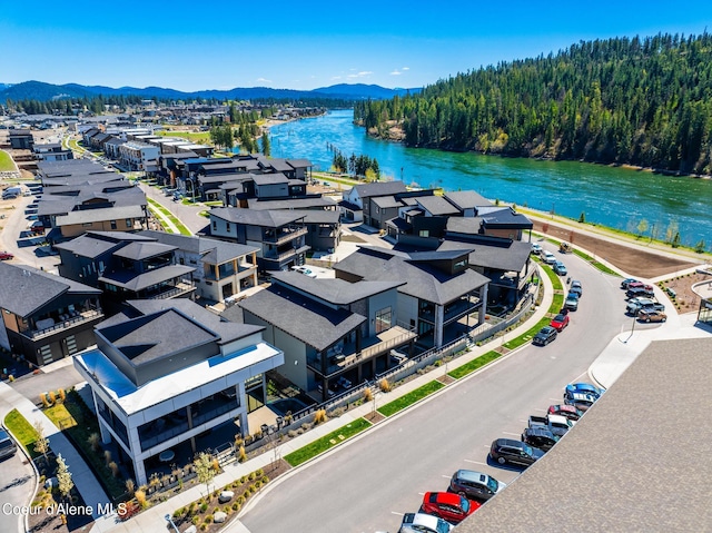 3132 N Atlas Rd, Coeur Dalene, ID 83814 - aerial view featuring a water and mountain view and a forest view