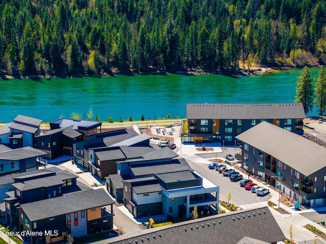 3132 N Atlas Rd, Coeur Dalene, ID 83814 - aerial view featuring a forest view and a water view