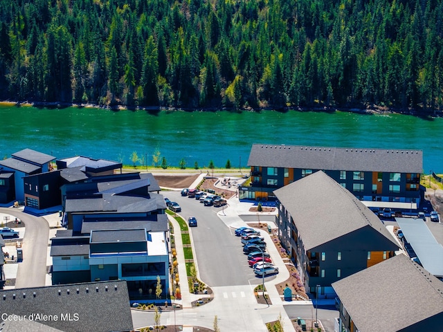 3132 N Atlas Rd, Coeur Dalene, ID 83814 - aerial view featuring a forest view and a water view