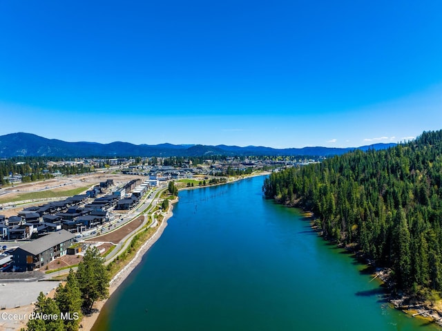 3132 N Atlas Rd, Coeur Dalene, ID 83814 - aerial view featuring a water and mountain view