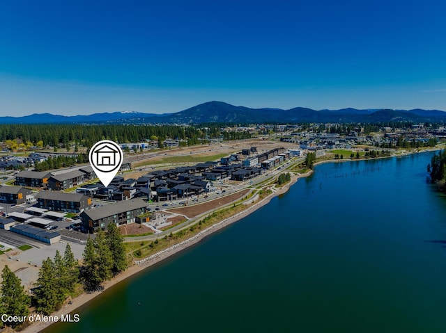 3132 N Atlas Rd, Coeur Dalene, ID 83814 - birds eye view of property featuring a water and mountain view
