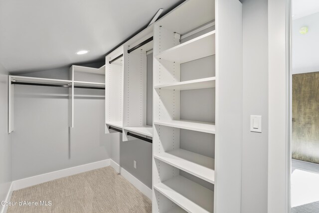 70 Wedge Ct, Priest Lake, ID 83856 - spacious closet with lofted ceiling and light carpet