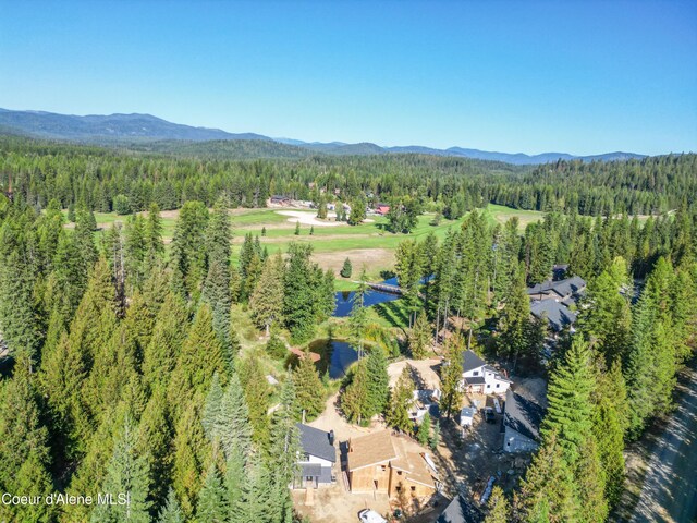 70 Wedge Ct, Priest Lake, ID 83856 - aerial view with a water and mountain view and a forest view