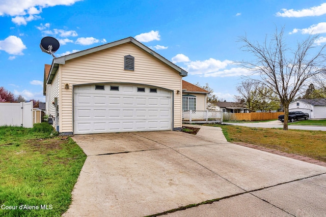 1002 E St Elias Ct, Post Falls, ID 83854 - exterior space with fence and a front lawn