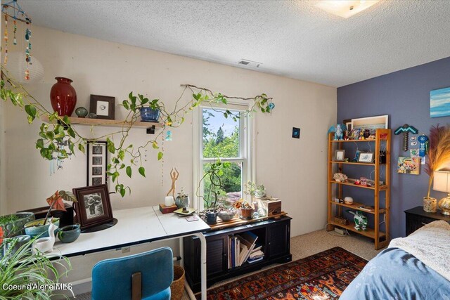 917 E Young Ave, Coeur Dalene, ID 83814 - carpeted bedroom with a textured ceiling