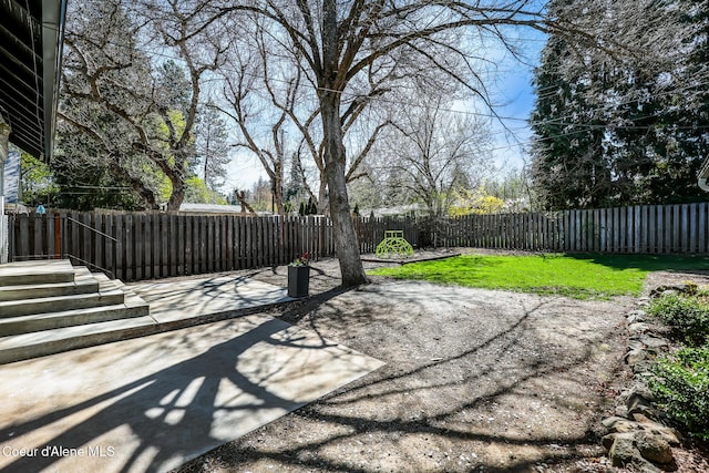 view of patio / terrace with a fenced backyard