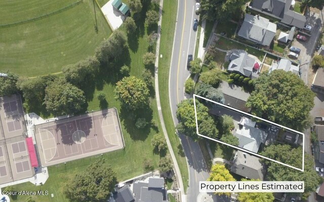 419 N Park Dr, Coeur Dalene, ID 83814 - birds eye view of property featuring a residential view
