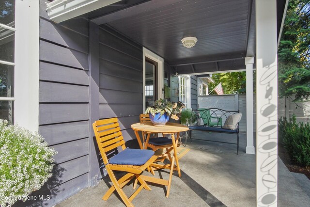 419 N Park Dr, Coeur Dalene, ID 83814 - view of patio / terrace featuring covered porch