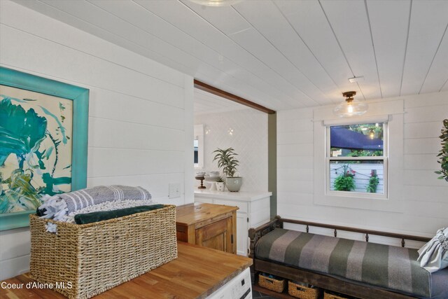 419 N Park Dr, Coeur Dalene, ID 83814 - sitting room featuring wood walls