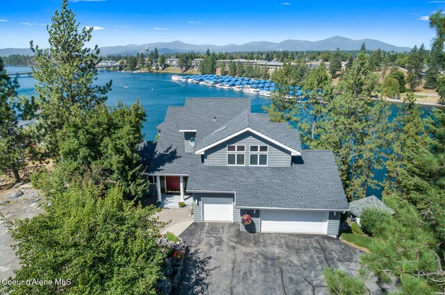 255 S Theresa Terrace Dr, Post Falls, ID 83854 - aerial view featuring a water and mountain view