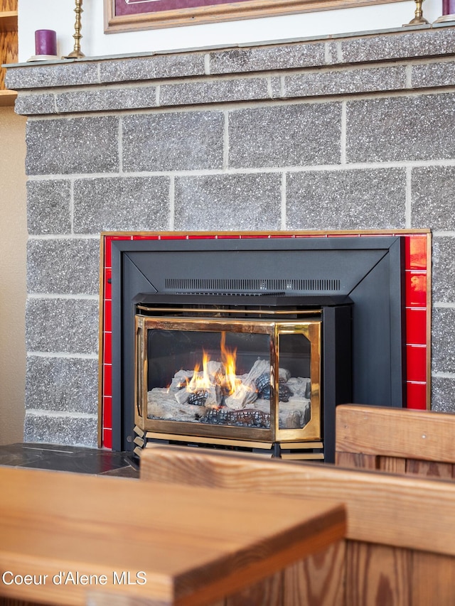 255 S Theresa Terrace Dr, Post Falls, ID 83854 - interior details with a glass covered fireplace