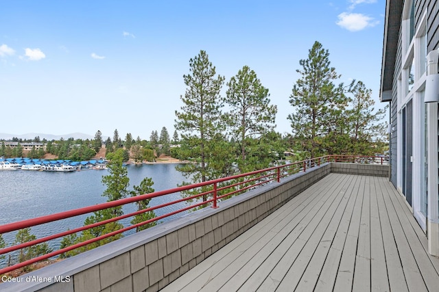 255 S Theresa Terrace Dr, Post Falls, ID 83854 - wooden terrace featuring a water view