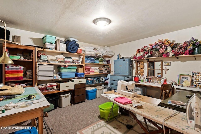 view of storage area