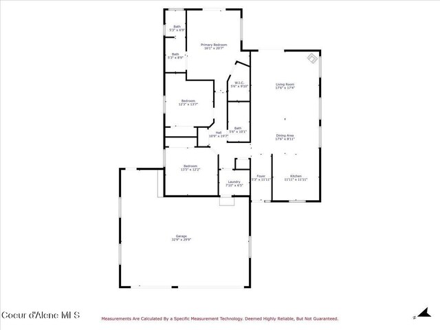 32350 N 7th Ave, Spirit Lake, ID 83869 - room layout