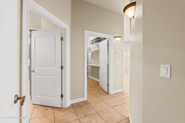 1100 S Division Ave, Sandpoint, ID 83864 - hall with baseboards and light tile patterned flooring