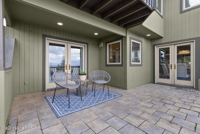 3677 S Capeview Ct, Coeur Dalene, ID 83814 - view of patio featuring french doors