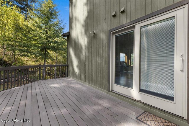 3677 S Capeview Ct, Coeur Dalene, ID 83814 - view of wooden deck