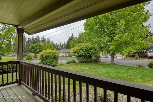 3310 N 17th St, Coeur Dalene, ID 83815 - deck with a lawn