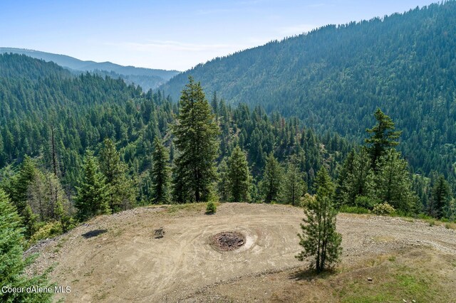 14105 E Marie Creek Rd, Coeur Dalene, ID 83814 - property view of mountains featuring a forest view