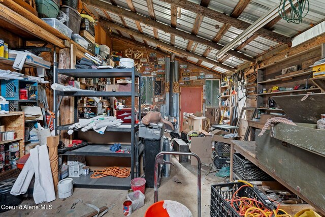 view of storage room