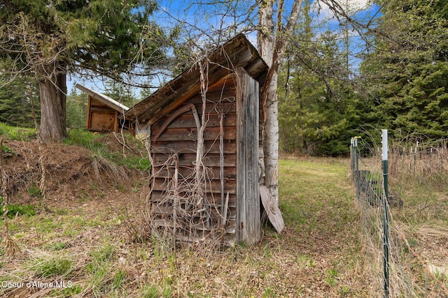 view of outbuilding