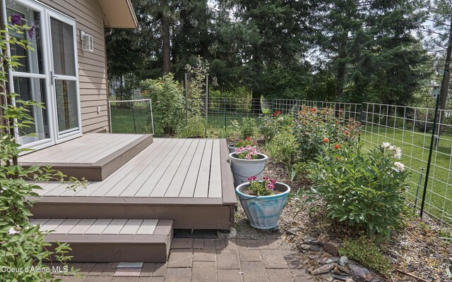 16691 W Hollister Hills Dr, Hauser, ID 83854 - view of wooden deck