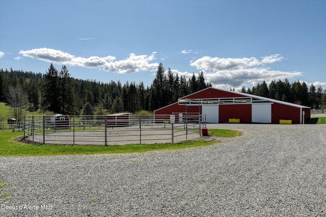 2885 S Folsom Ridge Rd, Coeur Dalene, ID 83814 - stable featuring a wooded view