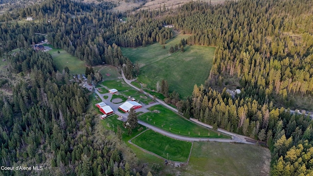 2885 S Folsom Ridge Rd, Coeur Dalene, ID 83814 - aerial overview of property's location featuring a forest