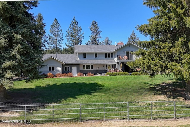 2885 S Folsom Ridge Rd, Coeur Dalene, ID 83814 - view of front facade featuring a chimney