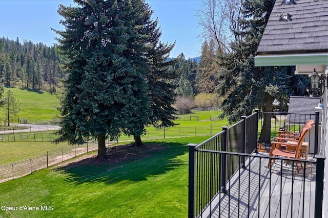 2885 S Folsom Ridge Rd, Coeur Dalene, ID 83814 - view of yard with a view of countryside
